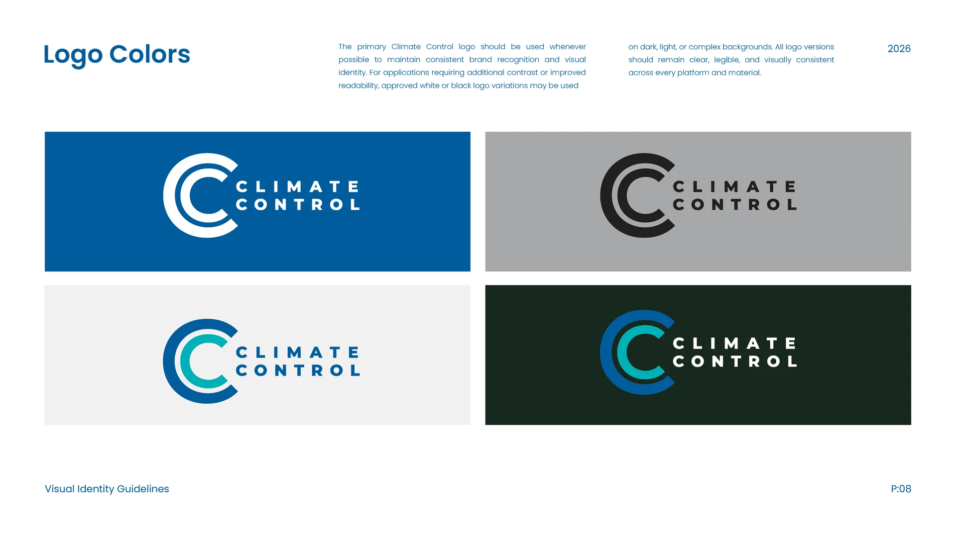 Climate Control Brand Guidelines — Climate Control Brand Guidelines Page 08
