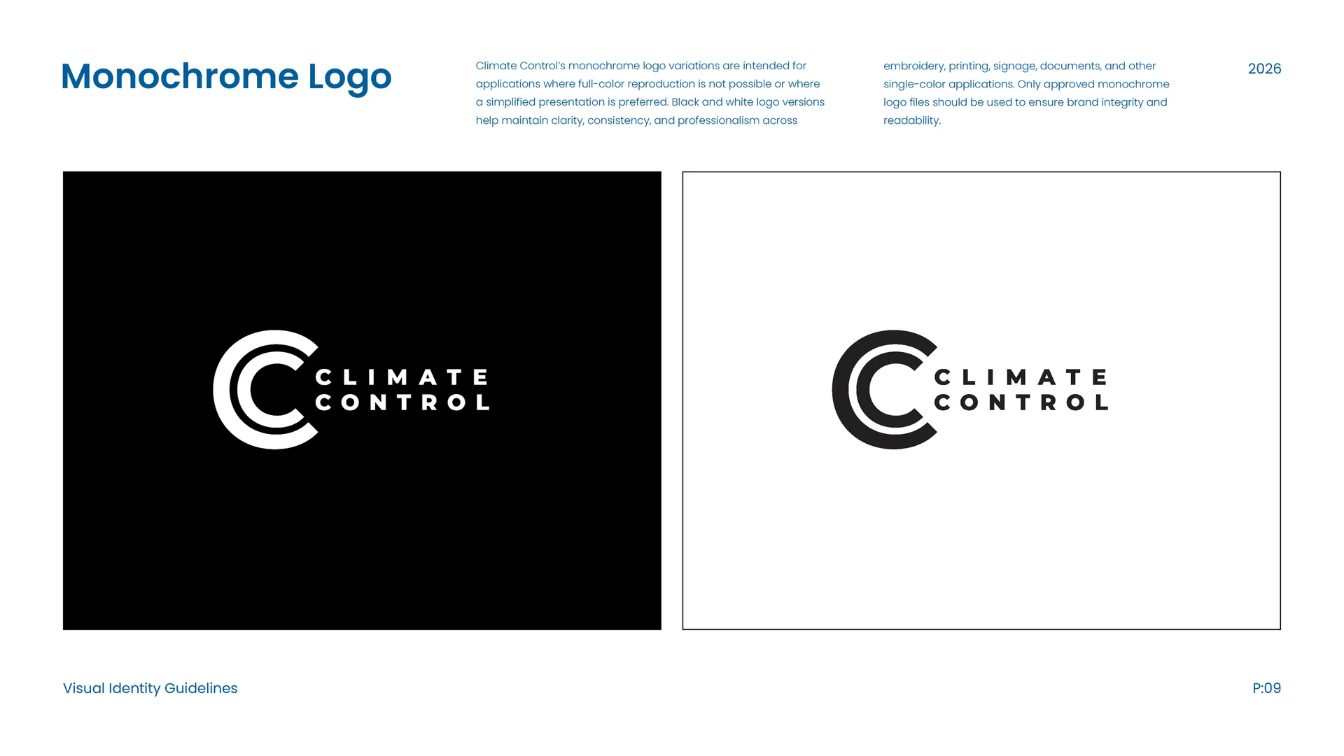Climate Control Brand Guidelines — Climate Control Brand Guidelines Page 09