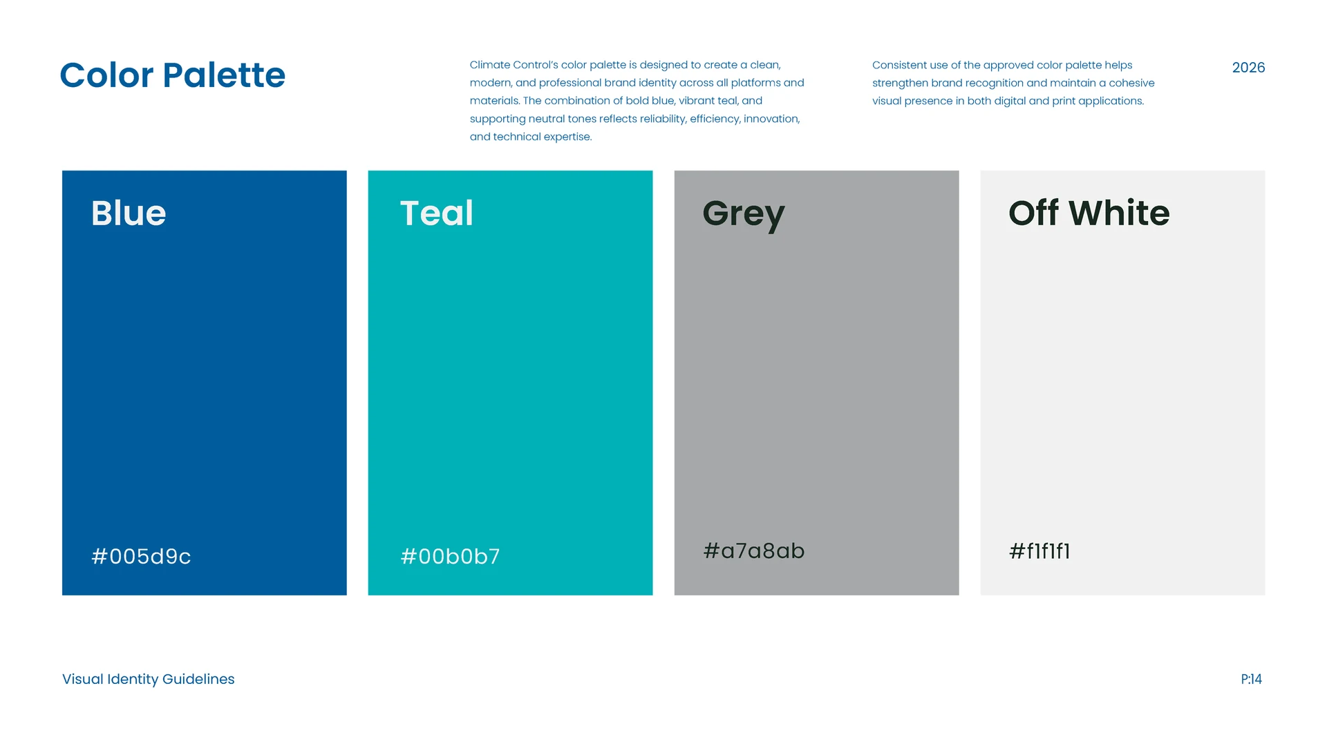 Climate Control Brand Guidelines — Climate Control Brand Guidelines Page 14