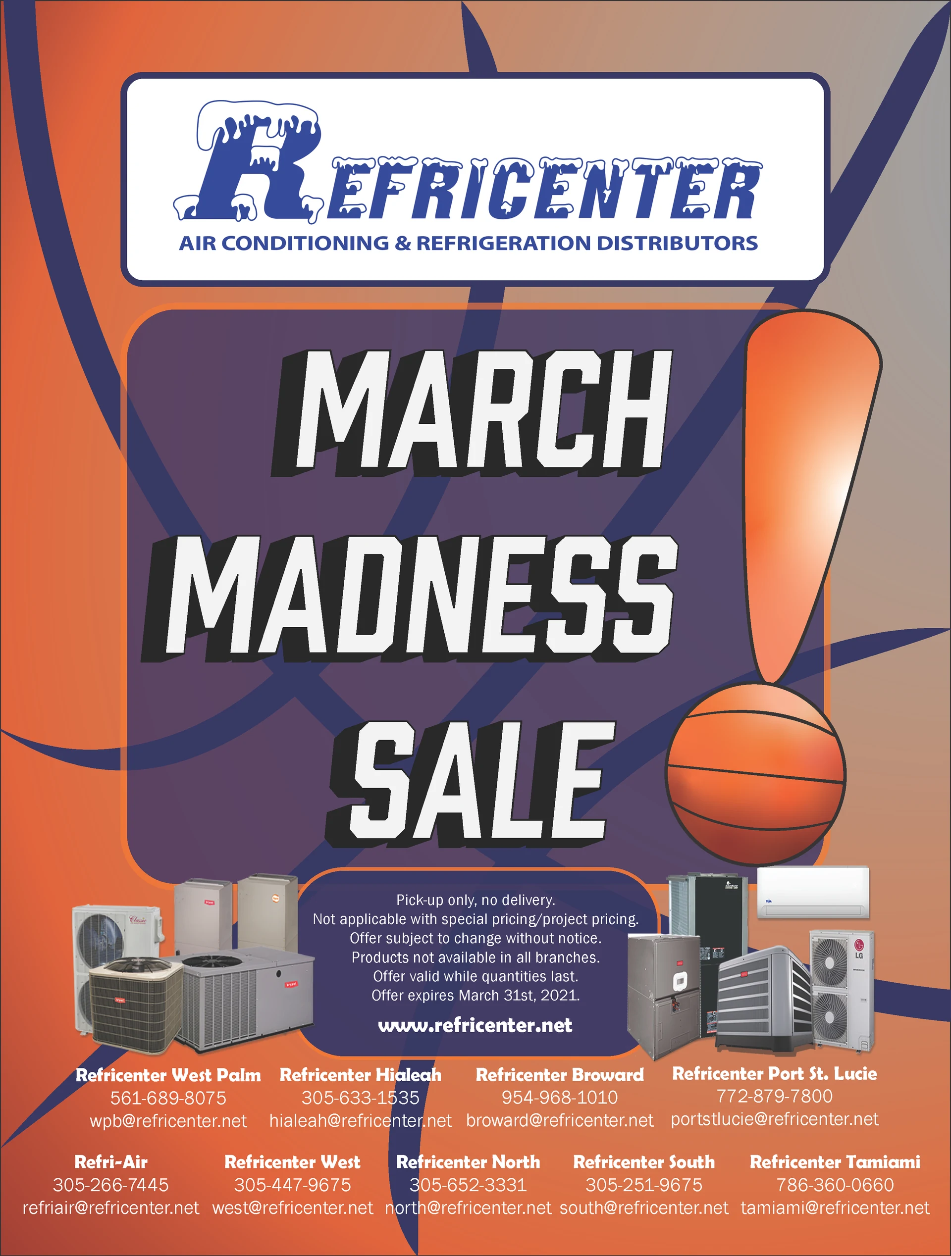 REFRICENTER MARKETING — Flyer MarchMadness Mar2021 3pgs Page 1