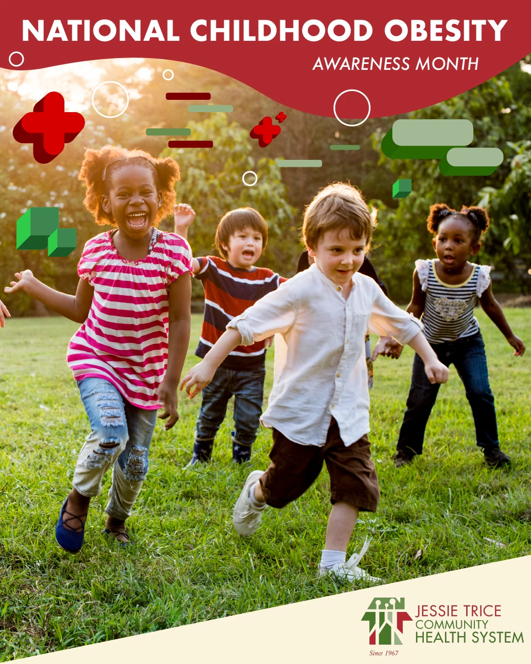 JESSIE TRICE COMMUNITY HEALTH SYSTEM - SOCIAL MEDIA — childhood obesity awareness
