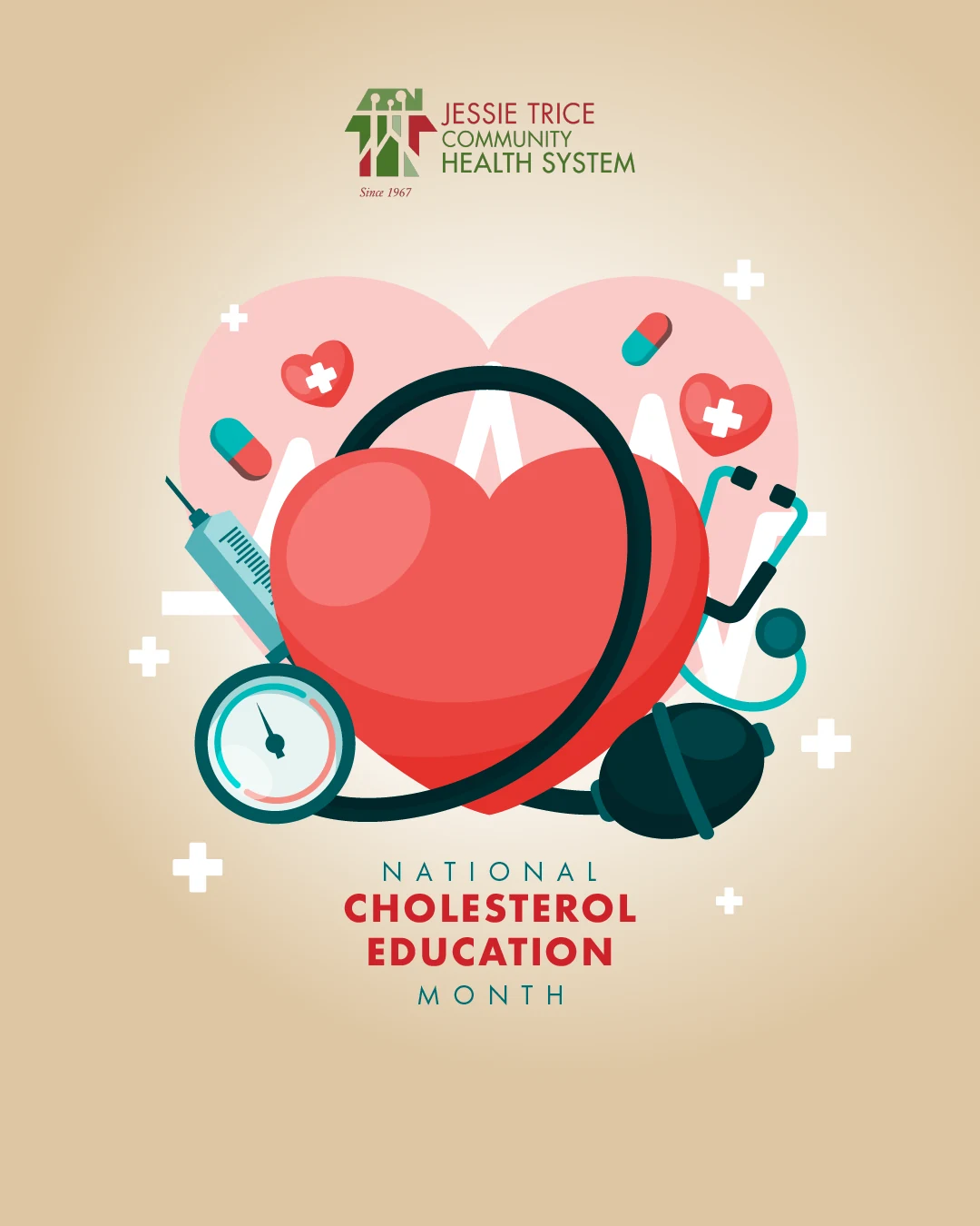 JESSIE TRICE COMMUNITY HEALTH SYSTEM - SOCIAL MEDIA — cholesterol education
