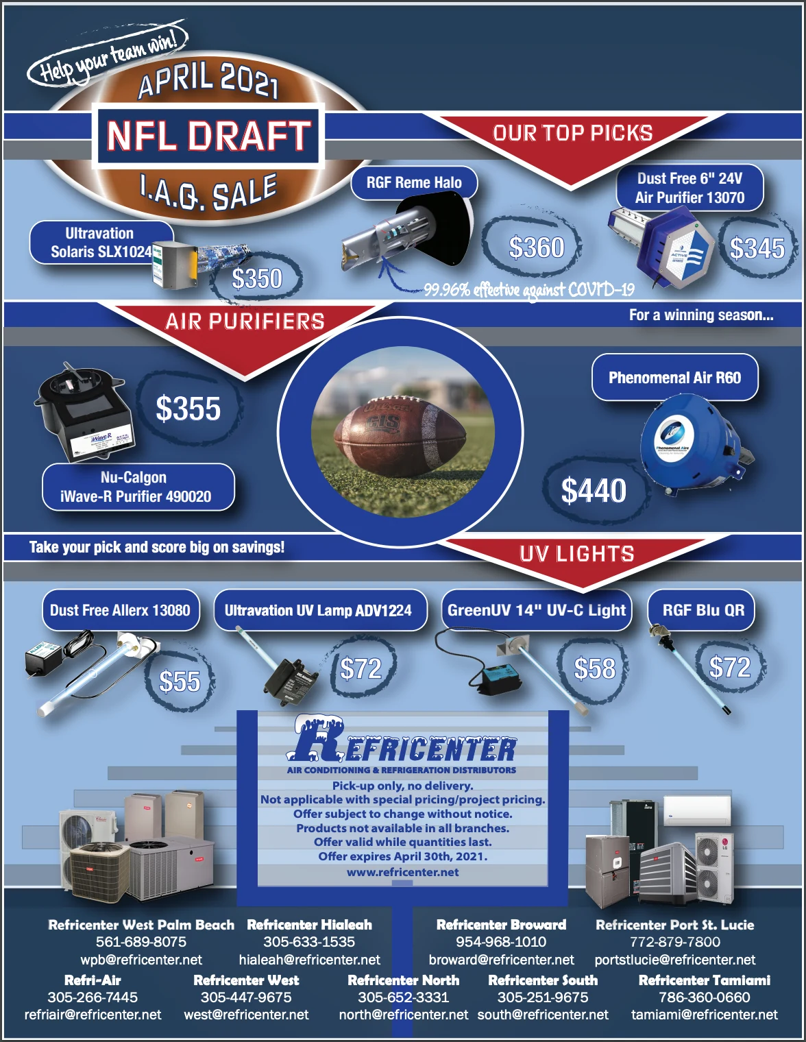 REFRICENTER MARKETING — football refricenter