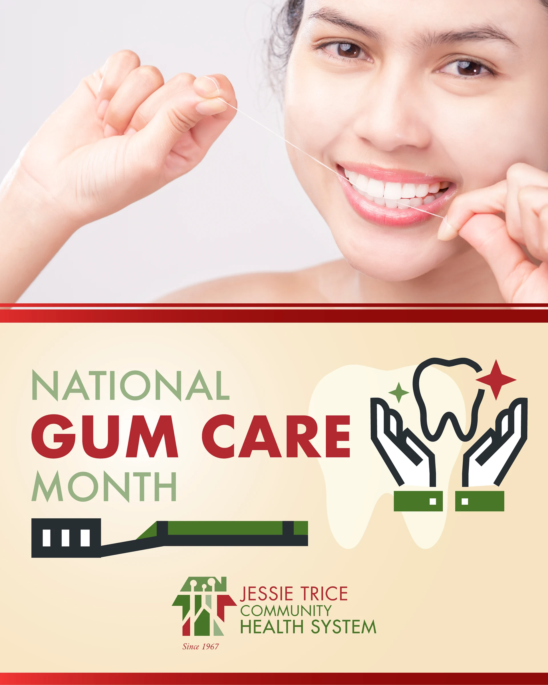 JESSIE TRICE COMMUNITY HEALTH SYSTEM - SOCIAL MEDIA — gum care
