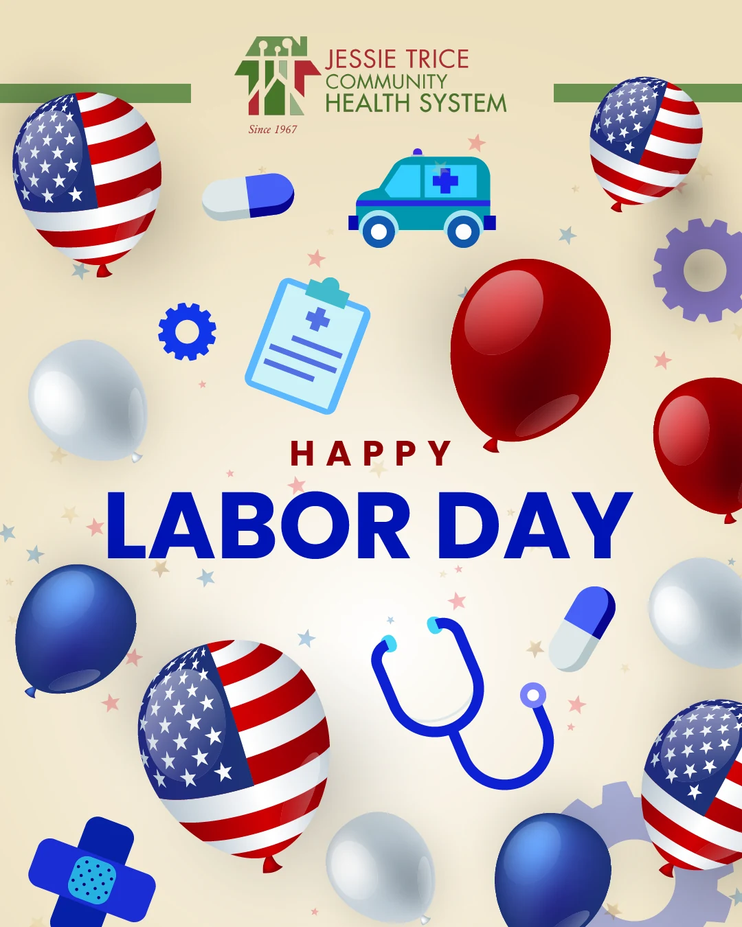 JESSIE TRICE COMMUNITY HEALTH SYSTEM - SOCIAL MEDIA — labor day