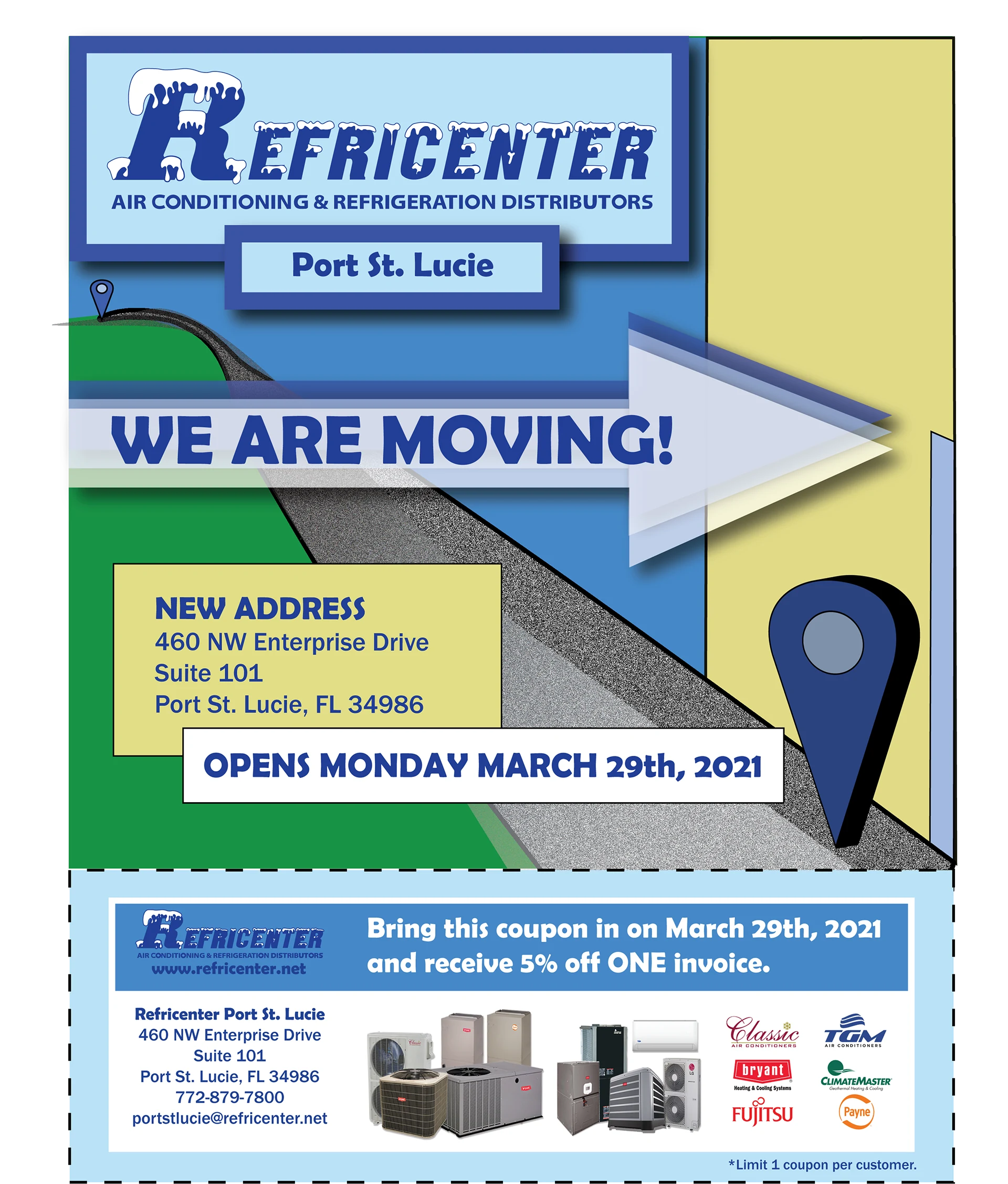 REFRICENTER MARKETING — moving refricenter