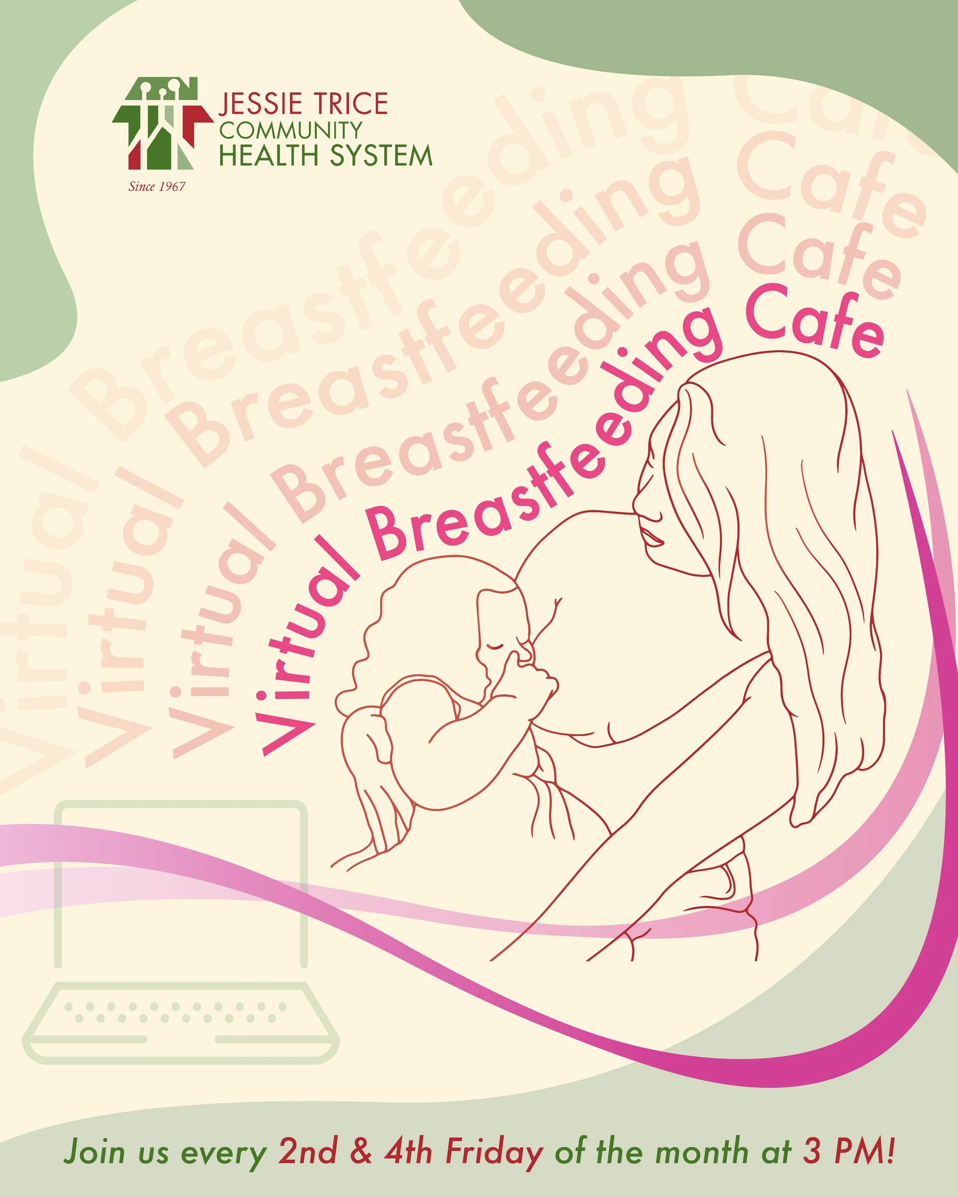 JESSIE TRICE COMMUNITY HEALTH SYSTEM - SOCIAL MEDIA — virtual breastfeeding cafe